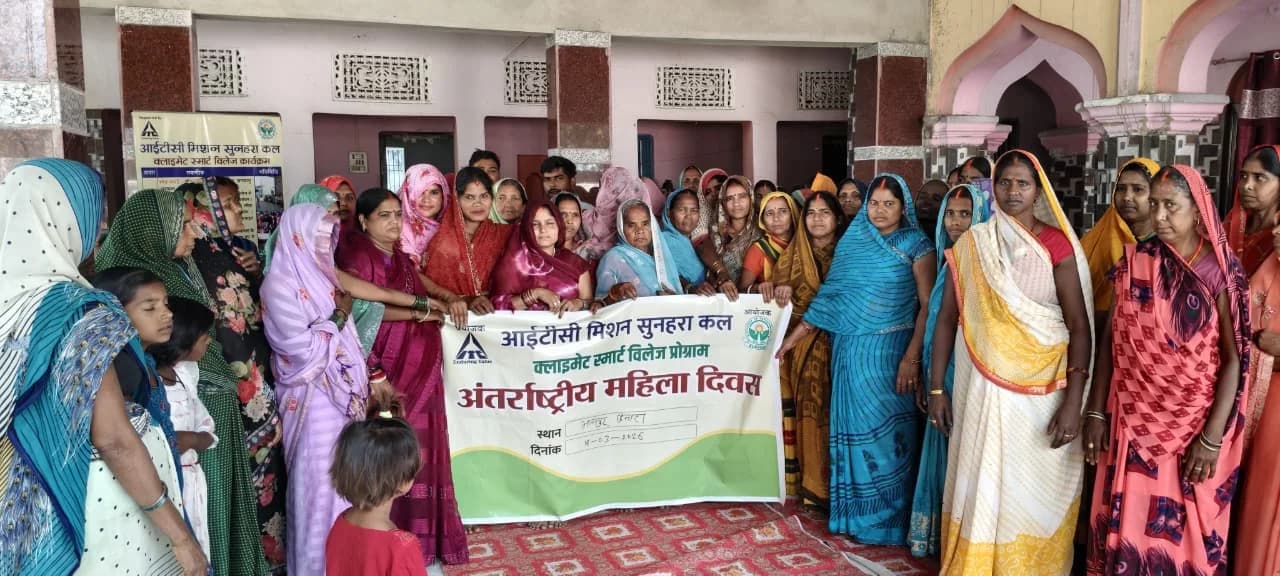 Women gathered for a Mission SunehraKal community event